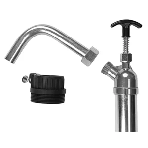 Performance Tool W54266 Lift Action Steel Barrel Pump Dispenser, Silver - view 3