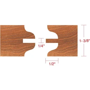 Shop Fox Stile Rail Ogee Set Passage Door Router Bits Carbide (DC2181) - view 2