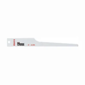M.K. Morse RBA418T25 Recip Saw Blade (BiMetal) “Air Saw” 4″ x 0.025″ 18TPI 25/Pk