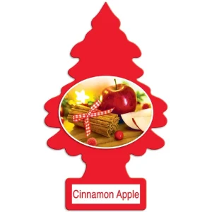 Little Trees U6P-60338 Air Car Freshener Traditional Cinnamon Apple, 6-Pack