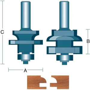 Shop Fox Two-Piece Quarter Round Stile and Rail Set for Cabinet Doors (DC1393) - view 4