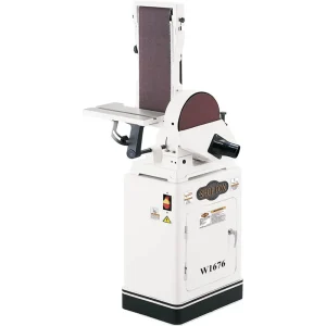 Shop Fox 1 HP 6 x 48 Inch Belt and 10 Inch Disc Combination Sander (W1676) - view 2