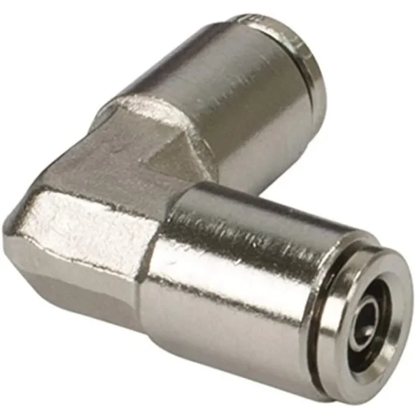 VIAIR 3/8 to 3/8 Inch 90 Degree Elbow Union Nickel Brass 10 Pack (13834-BP)