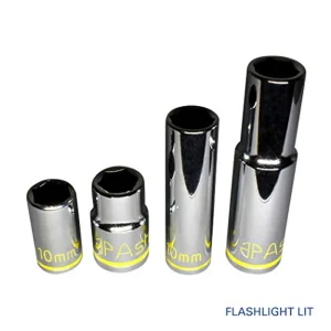 Astro Pneumatic UV Glowing 10mm Sockets 1/4″ & 3/8″ Drive Set – 4 Pieces (410) - view 3
