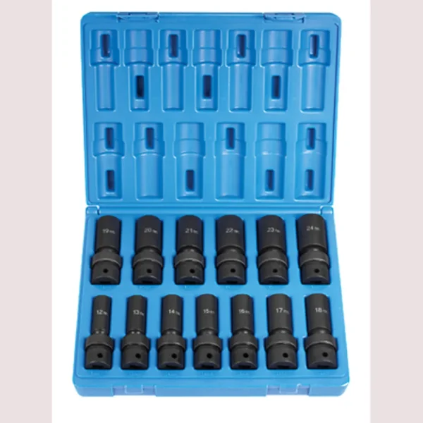 Grey Pneumatic 1/2″ Drive 13pc. Deep Length Metric Univ. Set (1313UMD)