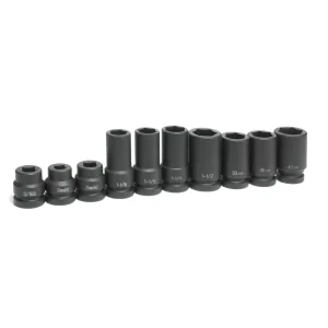 Grey Pneumatic 1″ Drive 10-Piece Truck Wheel Set (9153) - view 2