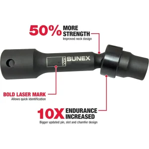 Sunex 1/2″ Dr. 12 Pt. 5/16″ Driveline Limited Clearance Impact Socket (210ZUDL) - view 2
