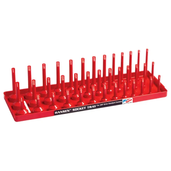 Hansen Global 38013 3/8″ Drive Fractional 3-Row Socket Tray (38013)