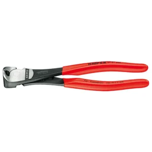 Knipex High Leverage End Cutting Nipper, 8″, Plastic Coated (6701200)