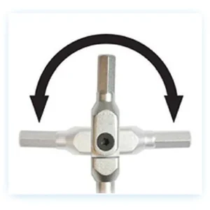 Bondhus 00010 HEX-PRO Pivot Head Wrench Set, Includes Sizes: 3, 4, 5, 6, 8 & 10mm - view 2