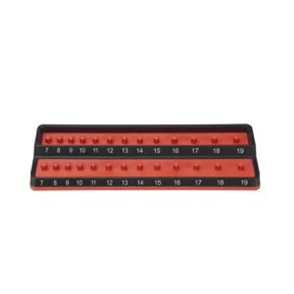 Mechanics Time Saver PSH38M-RED 3/8″ Peg Socket Holder, Metric, Red