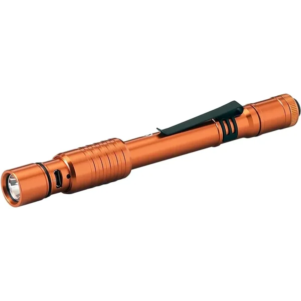 Streamlight Stylus Pro USB Rechargeable Flashlight, Orange with 120V AC (66147)