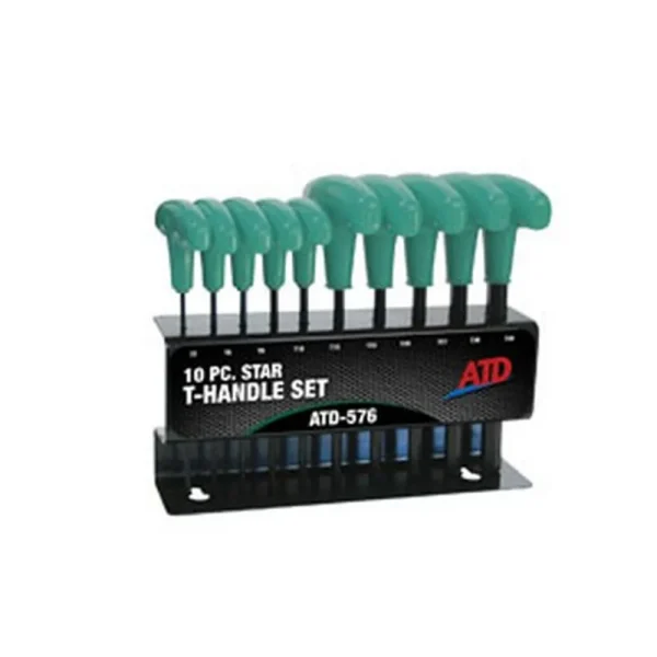 ATD Tools 576 Star T-Handle Set, 10pc