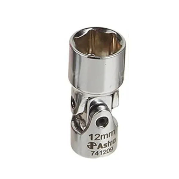 Astro Pneumatic 12 mm Flex Socket, 1/4″ Drive, 6pt, Durable Tool (7412-09)