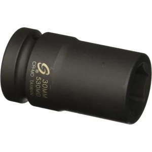 Sunex Tools 3/4″ Drive 6-Point Impact Socket, 55mm (455M)