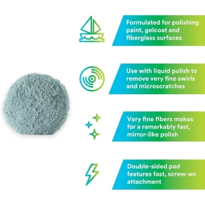 3M 9″ Double Sided Wool Polishing Pad (33282) - view 4