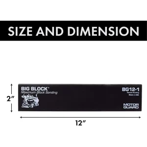 Motor Guard Big-Block 12-Inch Maximum Sanding Block for Auto Body (BG12-1) - view 2