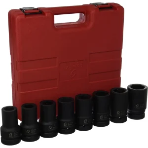 Sunex 1″ Dr. 8 Pc. SAE Deep Impact Socket Set (5681)