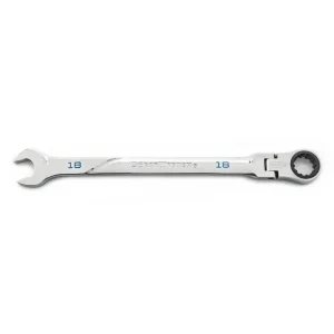 Gearwrench 86218 120XP Universal Spline XL Flex-Head Combination Ratcheting Wrenches, Open Stock, 18mm
