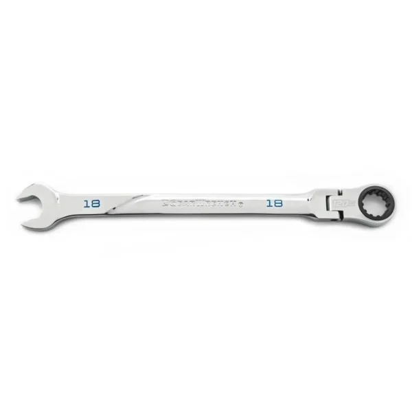 Gearwrench 86218 120XP Universal Spline XL Flex-Head Combination Ratcheting Wrenches, Open Stock, 18mm