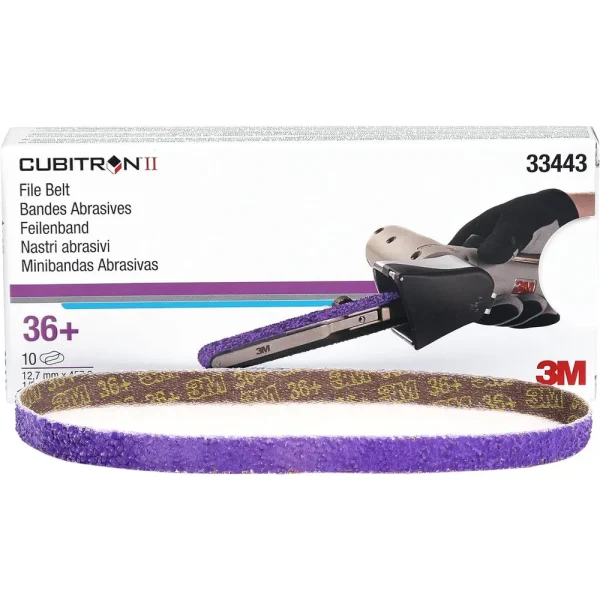 3M 1/2″ X 18″ 36+Grit Cubitron II File Belt 786F (33443)