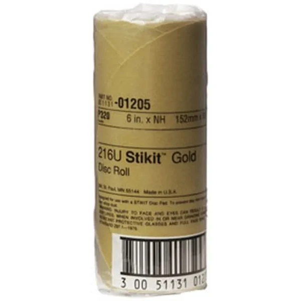 3M 6″ P320 Stikit Gold Sanding Discs (1205)
