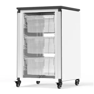 Luxor Workspaces Modular Classrm Cabinet, 3 Large Bins (MBS-STR-11-3L) - view 2