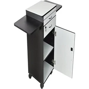 Luxor Workspaces Wood Multimedia Workstation Cart, 38″ High (WPSDD3)