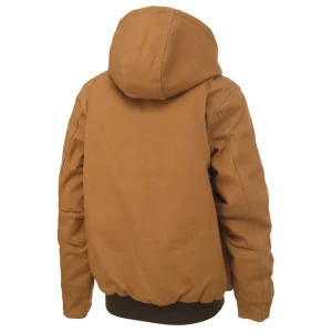 Tough Duck Women’s Duck Bomber Jacket with Adjustable Hood (WJ321) - view 4