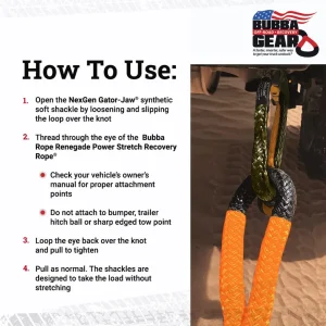 Bubba Rope 20ft Off-Road Jeep Recovery Gear Set (176855BKG) - view 2