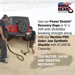 Bubba Rope 20ft Off-Road Jeep Recovery Gear Set (176855BKG) - view 4
