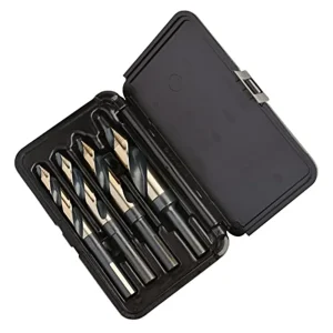 KnKut 4KK12SP 4 Piece Step Point 1/2″ Reduced Shank Drill Bit Set