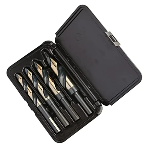 KnKut 4KK12SP 4 Piece Step Point 1/2″ Reduced Shank Drill Bit Set
