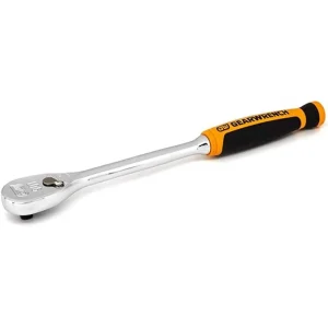 Gearwrench 81029T 1/4″ Drive 90-Tooth Long Handle Dual Material Ratchet 8″ - view 3