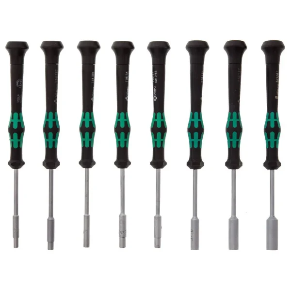 Wera 05345279001 8 Piece 2069/8 3/32” – 1/4” Kraftform Micro Nutdriver Set