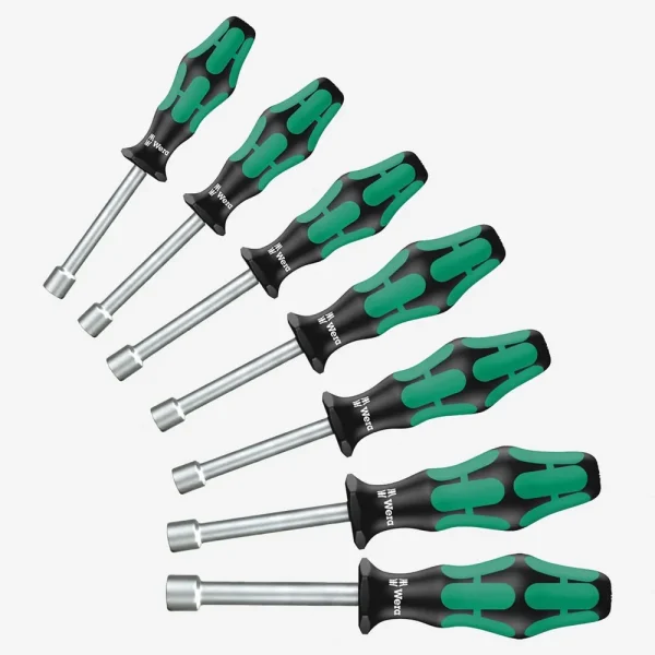 Wera 05345230001 7 Piece 395 HO/7 SZ Kraftform Plus Nutdriver Set