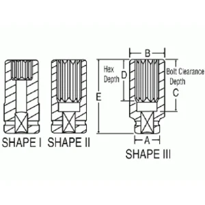 Grey Pneumatic 1″ Drive x 1-3/4″ Deep – 8 Point Socket (4556SD) - view 2