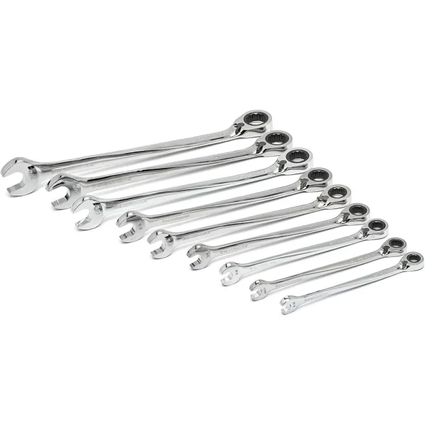Gearwrench 85898 9 piece X-Beam Double Box Ratcheting Socketing Wrench Set SAE