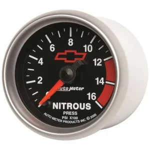 Auto Meter GM Performance 0 To 1600 psi 2-1/16 Inch Nitrous Oxide Pressure Gauge – 3674-00406