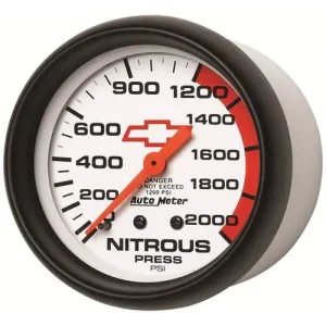 Auto Meter GM Performance 0 To 2000 psi 2-5/8 Inch Nitrous Oxide Pressure Gauge – 5828-00406 - view 3