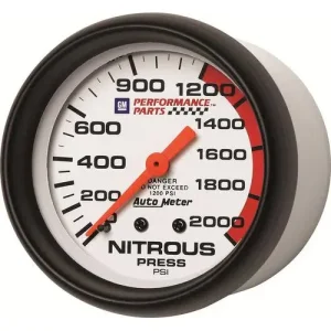 Auto Meter GM Performance 0 To 2000 psi 2-5/8 Inch Nitrous Oxide Pressure Gauge – 5828-00407 - view 3