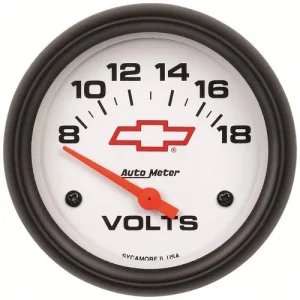 Auto Meter GM Performance 2-5/8 Inch Voltmeter Gauge – 5891-00406