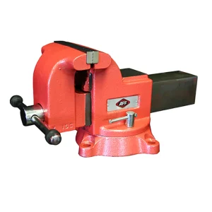 American Forge & Foundry 6-Inch Swivel Bench Vise with Locking Handles and Large Anvil (3942)