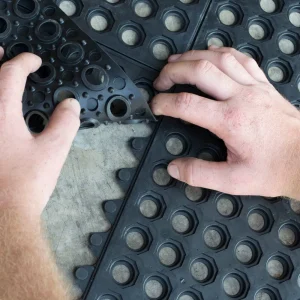 Buffalo Tools RMAT33I4PK 3 x 3 Foot Interlocking Rubber Mats – 4 Pack - view 4
