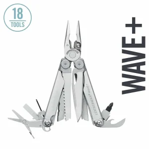 Leatherman 832531 Wave+ 18-in-1 Multi-Tool with Black Nylon Sheath