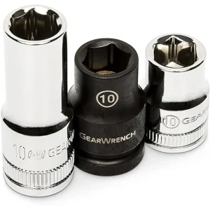 Gearwrench 80319 1/4″ Dr 10Mm 10Pc Skt Set - view 3