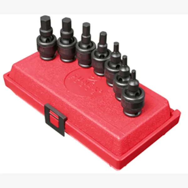 Sunex 3/8″ Dr. 7 Pc. SAE Universal Hex Impact Socket Set (3658)