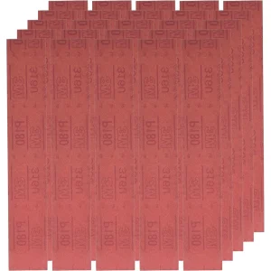 3M 2-3/4″ X 16-1/2″ P180 Hookit Red Abrasive Sheet 316U (1179) - view 2