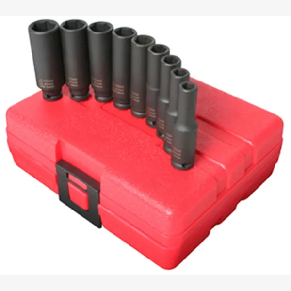 Sunex 1/4″ Dr. 9 Pc. Metric Deep Impact Socket Set (1812)