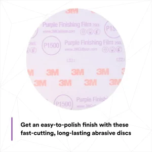 3M 6″ P1500 Hookit Purple Finishing Film Disc (30667) - view 3